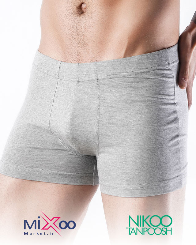 شورت پادار مردانه کمرکش تخت لیفه ای رنگی نیکوتن پوش 3087 - تصویر 4