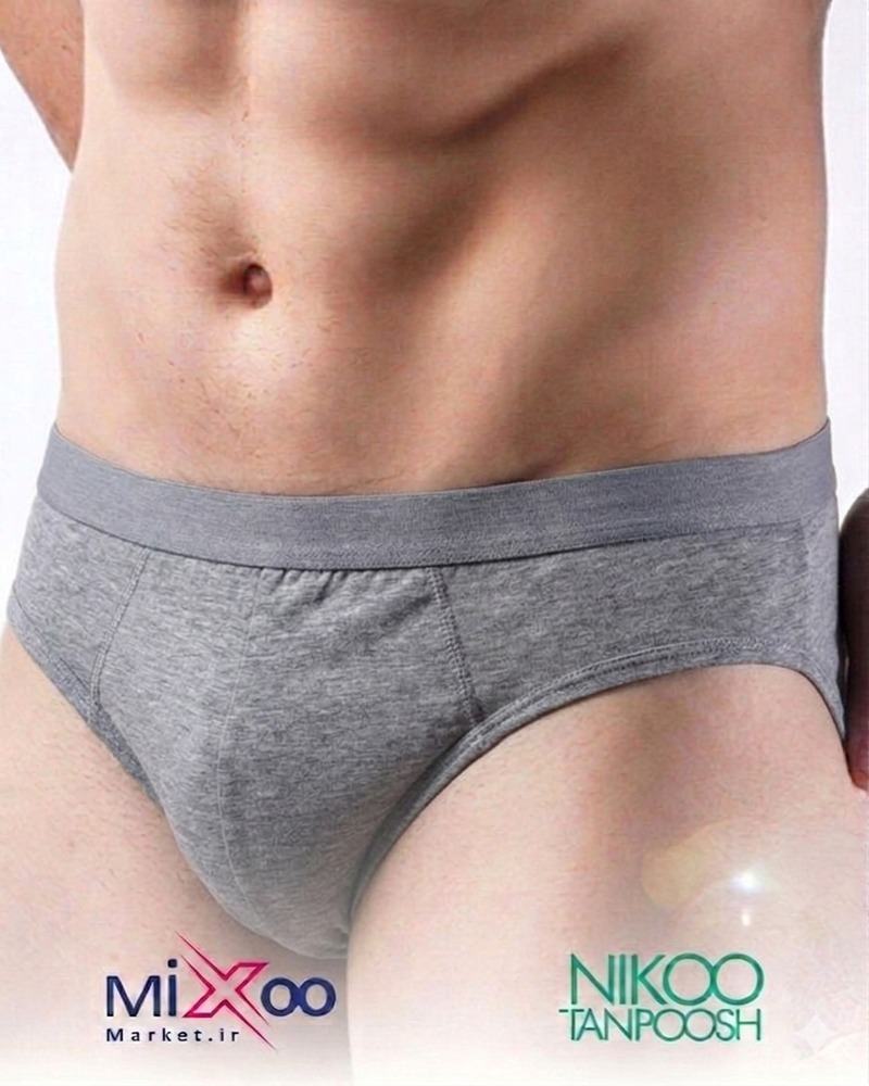 شورت اسلیپ مردانه کمرکش اسپورت رنگی ساده نیکوتن پوش 3160