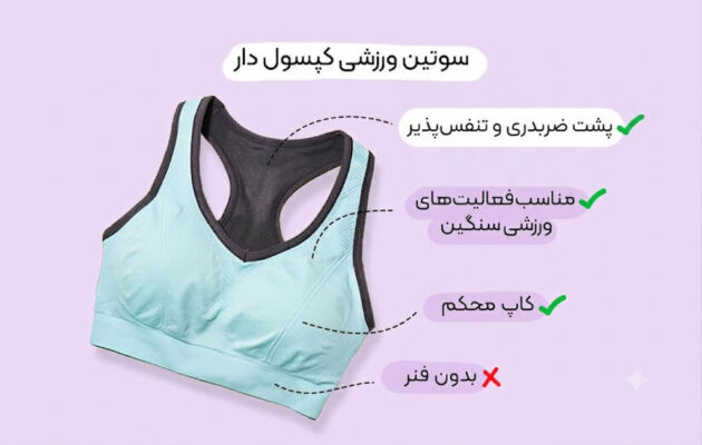 سوتین ورزشی زنانه؛ راهنمای انتخاب مدل فشرده و کپسول‌دار