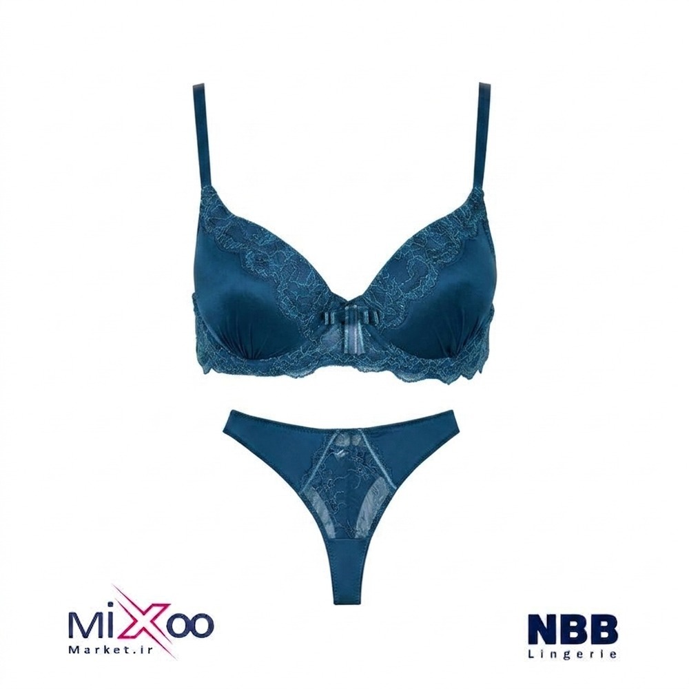 ست شورت و سوتین زنانه ان بی بی (NBB) اسفنجی و فنردار | کد 4373